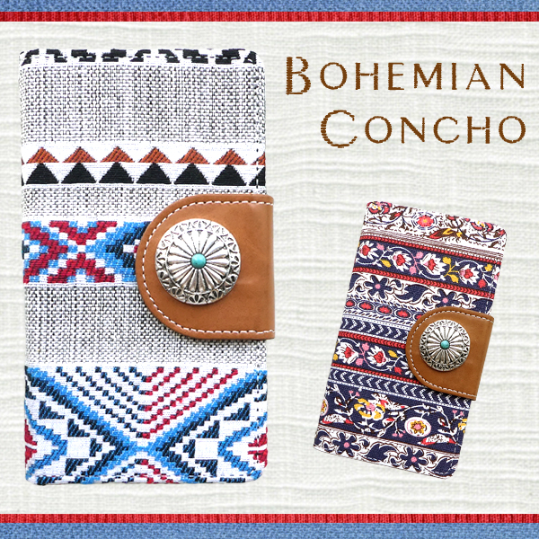 pixel8 コンチョボヘミアン 手帳型ケースカバー