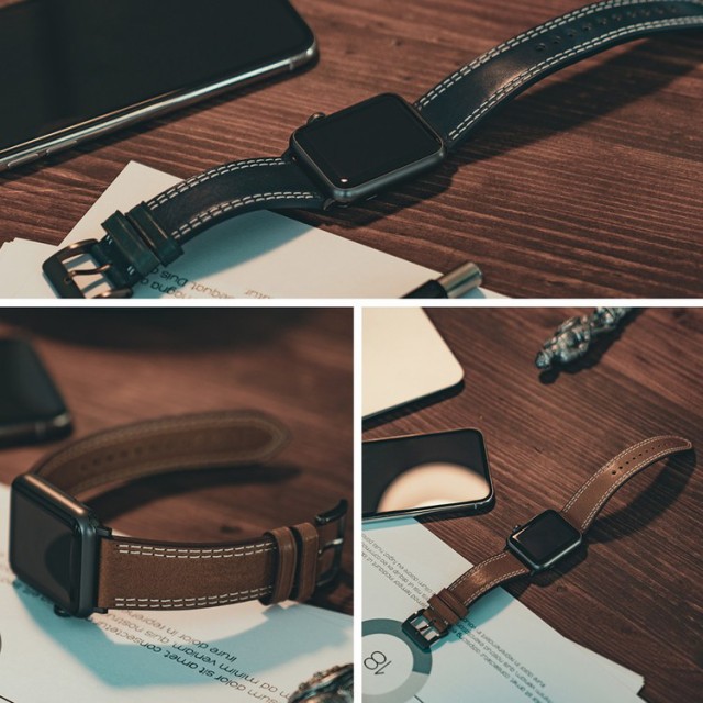 国産即納 Apple Watch バンド 本革 Series 1/ 2/ 3 (42mm)、Series 4 (44mm)対応 SLG Design Italian Temponata Leather お取り寄せの通販はau PAY マーケット - Select Option|商品ロットナンバー:358814101 定番HOT
