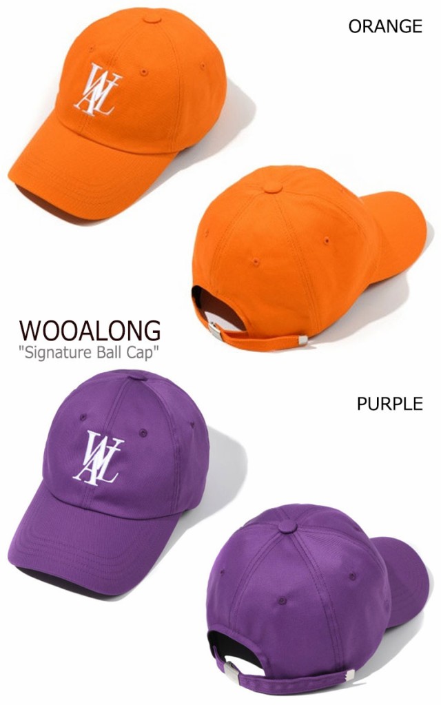ウアロン キャップ WOOALONG SIGNATURE BALL CAP シグネチャー ボールキャップ 全5色 EL53XX00022/50