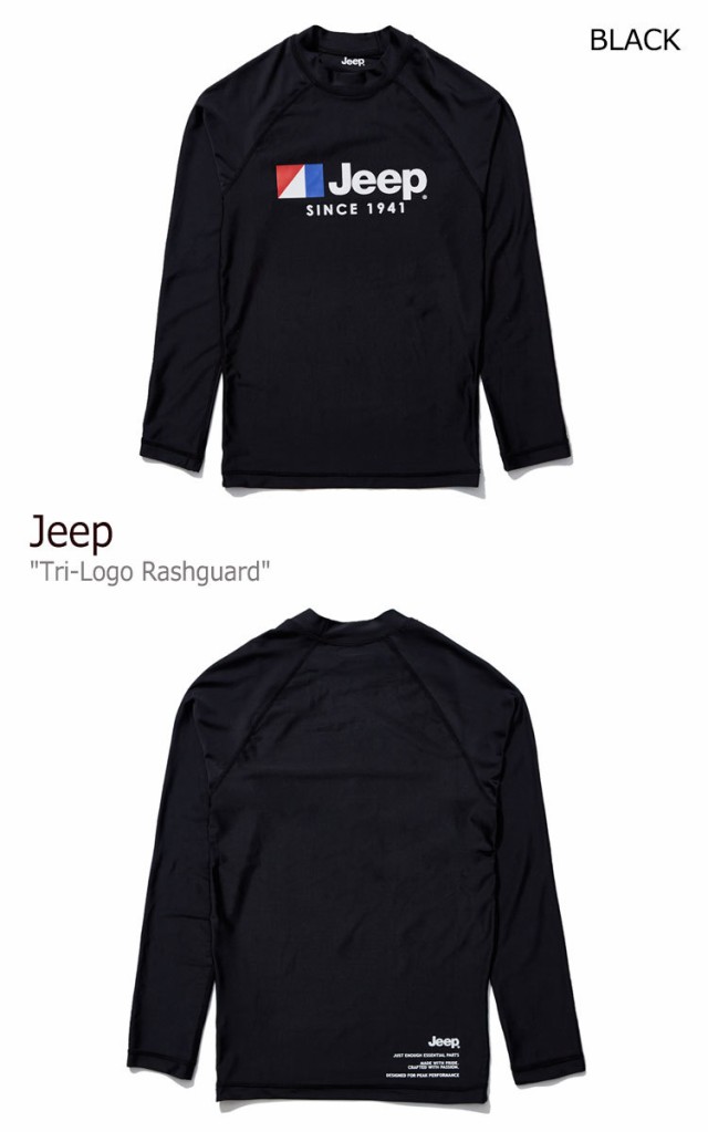 春バーゲン 特別送料無料 ジープ 水着 Jeep メンズ レディース Tri Logo Rashguard トリロゴ ラッシュガード Black ブラック Gl2rgu103bk ウェア 大流行中 Www Iacymperu Org