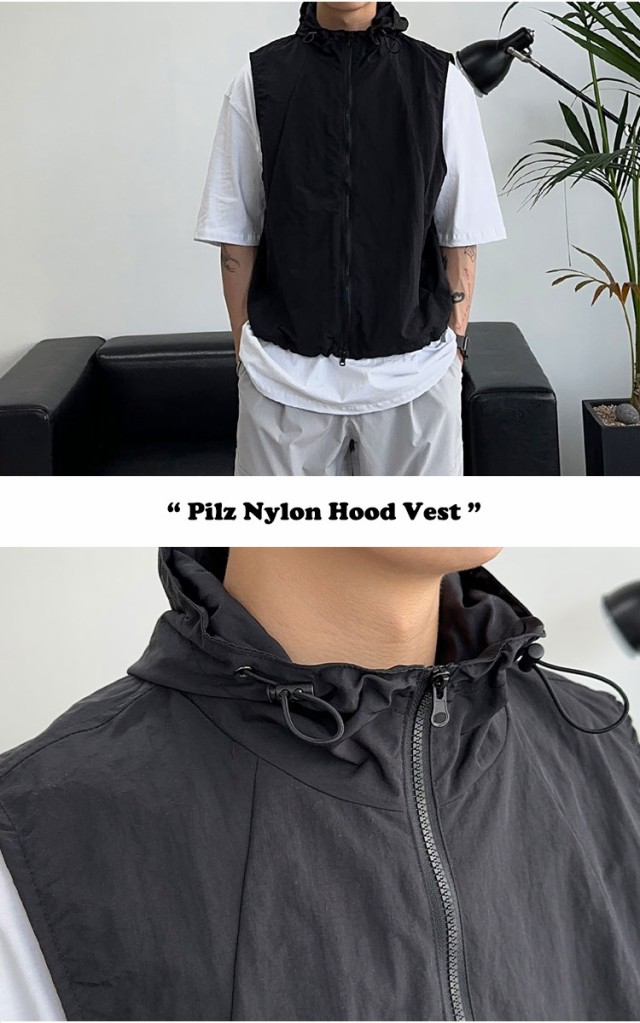 サティーズ ベスト SATIIIZ 正規販売店 Pilz Nylon Hood Vest ピルツ