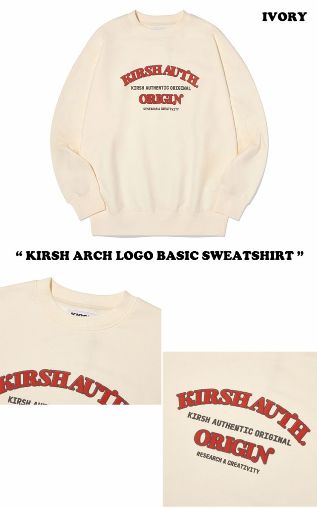 キルシー トレーナー KIRSH 正規販売店 KIRSH ARCH LOGO BASIC