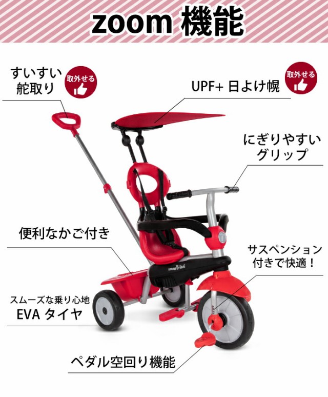 スマートトライク ズーム zoom 三輪車 かじとり おしゃれ
