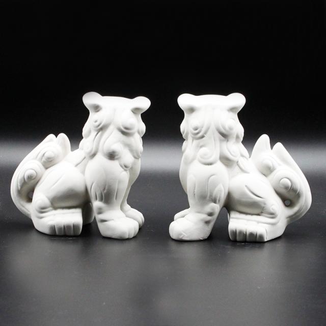 魔除け 白シーサー