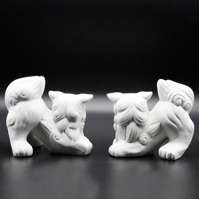 魔除け 白シーサー