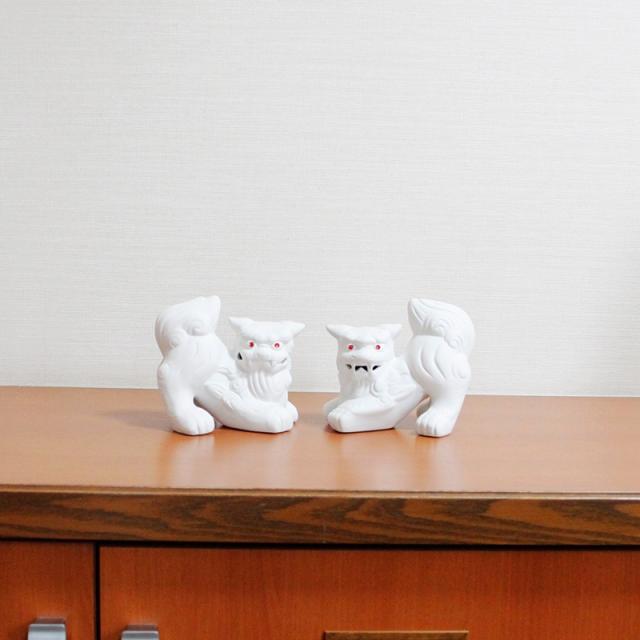 魔除け 白シーサー