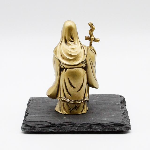 古美金色メッキの福禄寿様