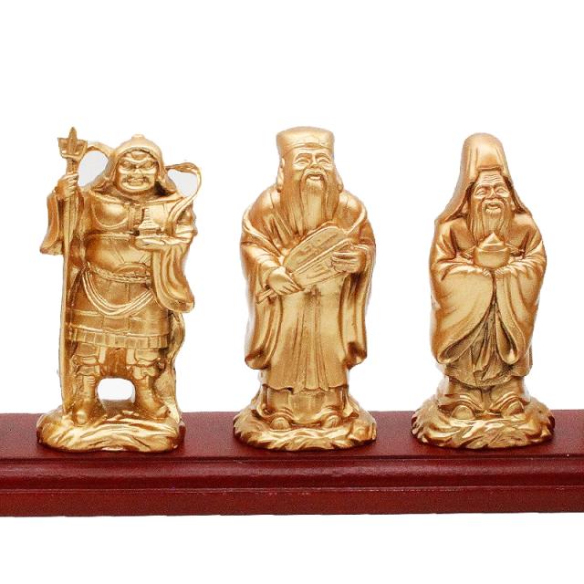 寿山石製の金色七福神