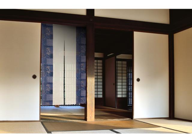 暖簾 のれん norenn カーテン 間仕切り タペストリー パーテーション インテリア 和柄 和風 和室 日本 和柄 粋 古布 古布柄 和モダン モダン 詫び寂び 綿混生地 japanese nippon
