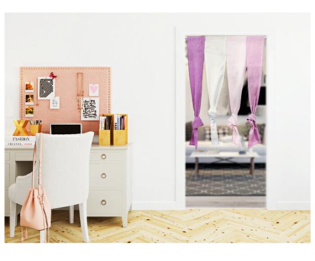 暖簾 norenn カーテン 間仕切り タペストリー 無地 シンプル 4カラー 配色 グラデーション 四つ割れ 4連タイプ エスニック エキゾチック おしゃれ 170cm 170丈 ロング ロング丈