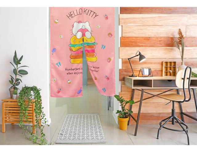 暖簾 norenn カーテン 間仕切り 仕切りカーテン タペストリー スクリーン 目隠し Sanrio サンリオキャラクターサンリオ シナモンロール カフェ・シナモン マイメロちゃん MyMelody KUROMI クロミちゃん おねがいマイメロディ HelloKitty キティちゃん キティーちゃん Kitty 可愛い