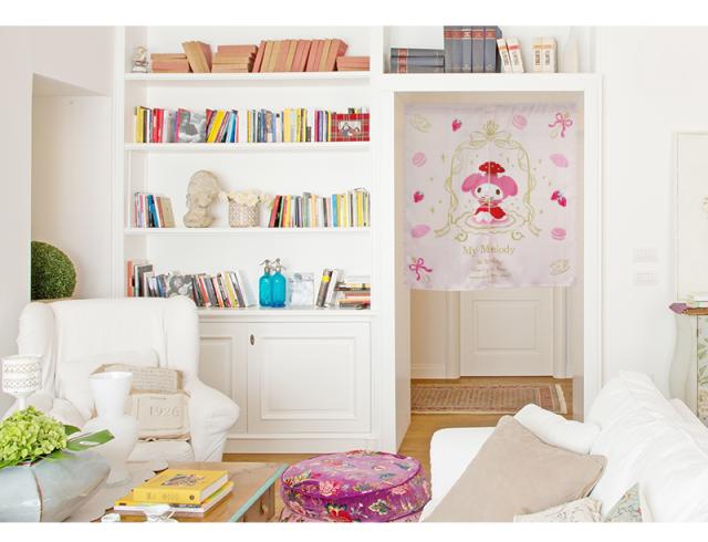 暖簾 norenn カーテン 間仕切り 仕切りカーテン タペストリー スクリーン 目隠し Sanrio サンリオキャラクターサンリオ  シナモンロール カフェ・シナモン マイメロちゃん MyMelody KUROMI クロミちゃん おねがいマイメロディ HelloKitty キティちゃん キティーちゃん Kitty 可愛い