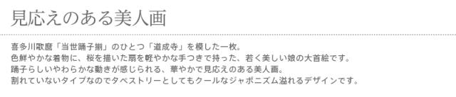 暖簾 norenn カーテン 間仕切り 仕切りカーテン スクリーン タペストリー 目隠し 和風暖簾 和風 和柄 和室 和モダン 浮世絵 絵画 日本画 美人画 インバウンド 海外 踊子 喜多川歌麿 着物