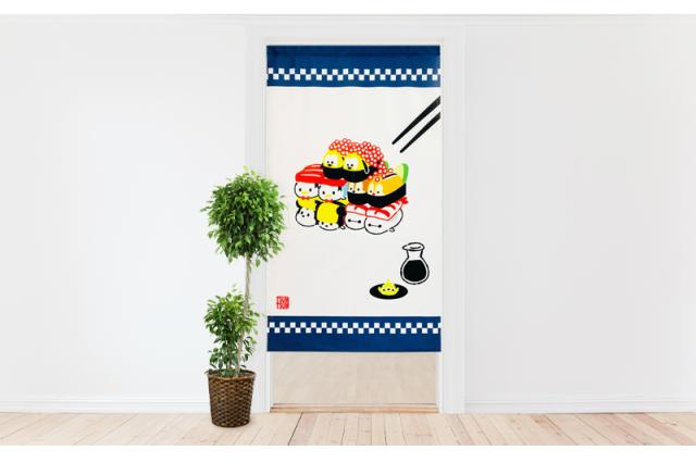 暖簾 norenn カーテン 間仕切り 仕切りカーテン スクリーン タペストリー 目隠し Disney WaltDisney ディズニーインテリア ディズニー家具 ミッキー Mickey Mouse 鮨 寿司 和風 和ディズニー