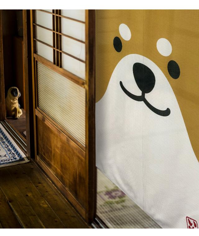 暖簾 norenn カーテン 間仕切り 仕切りカーテン タペストリー スクリーン 目隠し 仕切り 和風 和柄 犬グッズ ビーグル ダックスフント シーズー 小型犬 かわいい シルエット 小犬