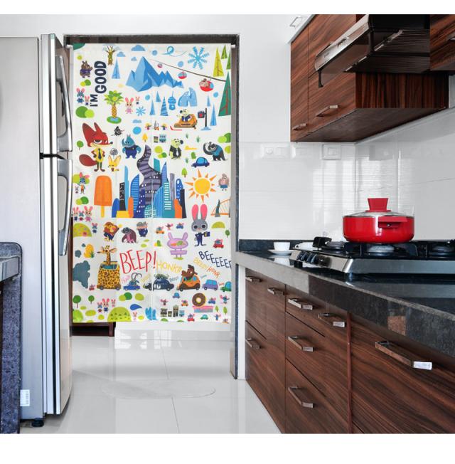 暖簾 norenn カーテン 間仕切り 仕切りカーテン ギフト 贈り物 タペストリー スクリーン 目隠し ディズニー ジュディ ニック ウォルトディズニー ズートピア2 動物 子供部屋 キッズ家具