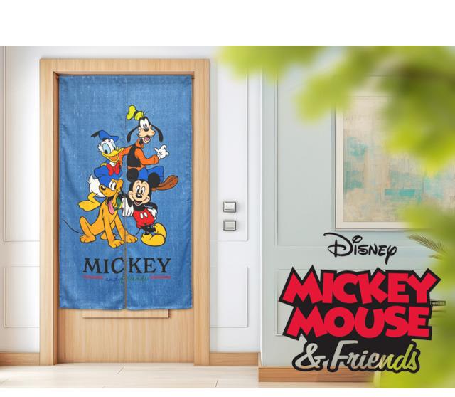 暖簾 norenn カーテン 間仕切り 仕切りカーテン ギフト 贈り物 タペストリー スクリーン 目隠し ディズニー Mickey Mouse Donald Duck Goofy Goof Pluto ウォルトディズニー 子供部屋