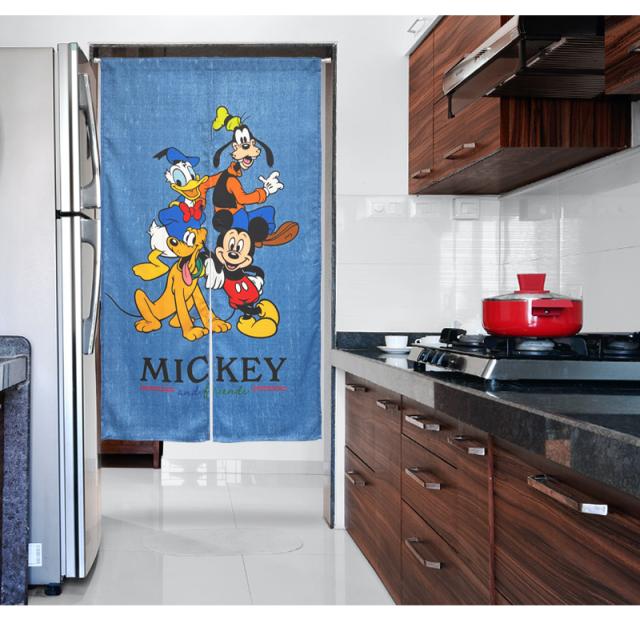 暖簾 norenn カーテン 間仕切り 仕切りカーテン ギフト 贈り物 タペストリー スクリーン 目隠し ディズニー Mickey Mouse Donald Duck Goofy Goof Pluto ウォルトディズニー 子供部屋