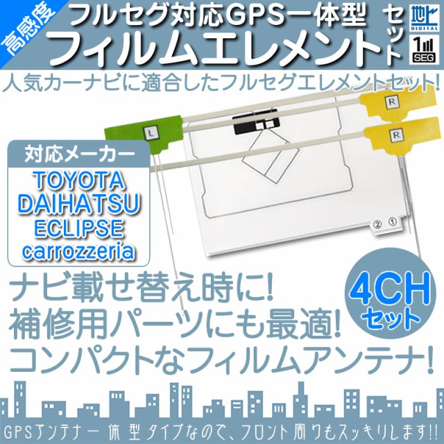 GPS一体型 地デジ 4ch フィルム テレビアンテナ GPSアンテナ カーナビ乗せ変え フロントガラス交換時 メール便送無の通販はau PAY  マーケット - 良品本舗 ONEUP | au PAY マーケット－通販サイト