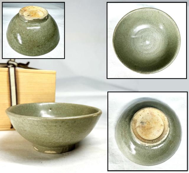 宋時代 龍泉窯青磁茶碗 無傷 時代品 伝世品焼物 歴史唐物 ウブ品WWTT197 宋時代 龍泉窯青磁茶碗 無傷 時代品 伝世品焼物 歴史唐物 ウブ品