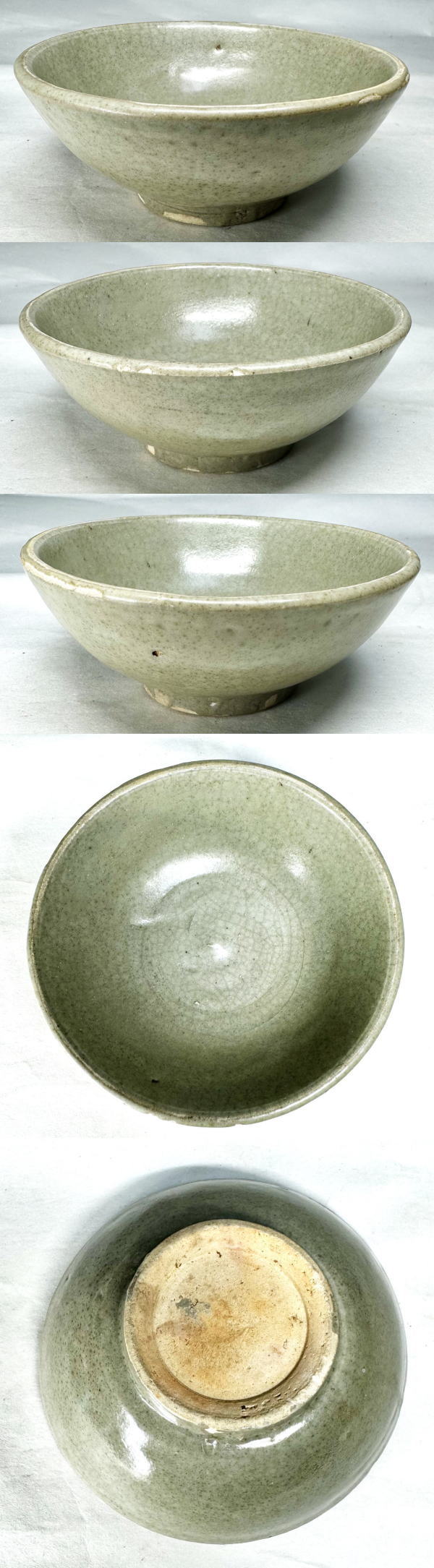 宋時代 龍泉窯青磁茶碗 無傷 時代品 伝世品焼物 歴史唐物 ウブ品WWTT197 宋時代 龍泉窯青磁茶碗 無傷 時代品 伝世品焼物 歴史唐物 ウブ品