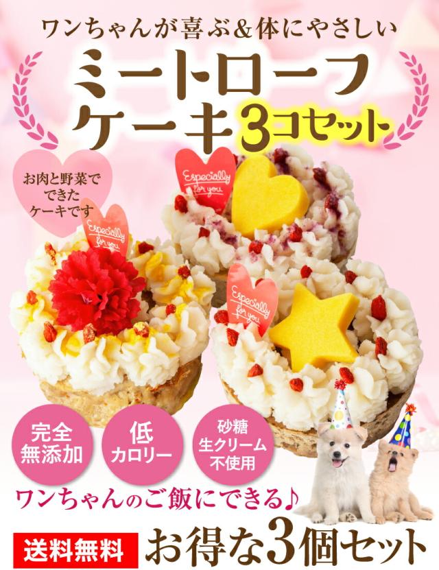 Sale 30 Off 犬用 誕生日 ケーキ ミートローフ 誕生日ケーキ ３個入 無添加 犬用ケーキ 送料無料 選べるサイズ展開 Www Iacymperu Org
