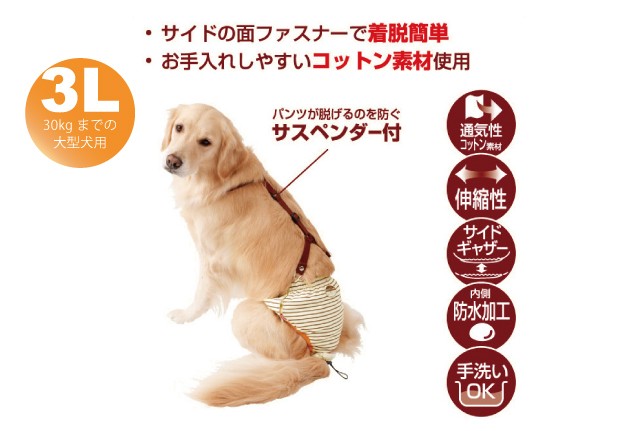 クーポン発行 犬用 おむつパンツ 3l サスペンダー 付き 老犬介護 生理 サニタリーパンツ カバー 安心の日本製 Www Iacymperu Org