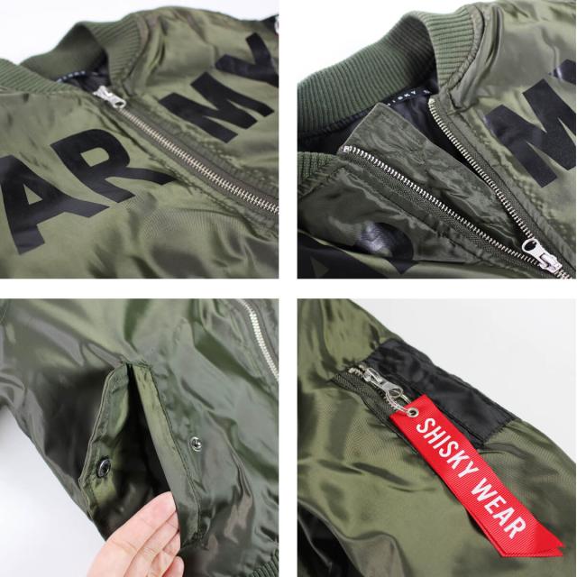 子供 MA-1 シスキー 中綿 ジャンパー