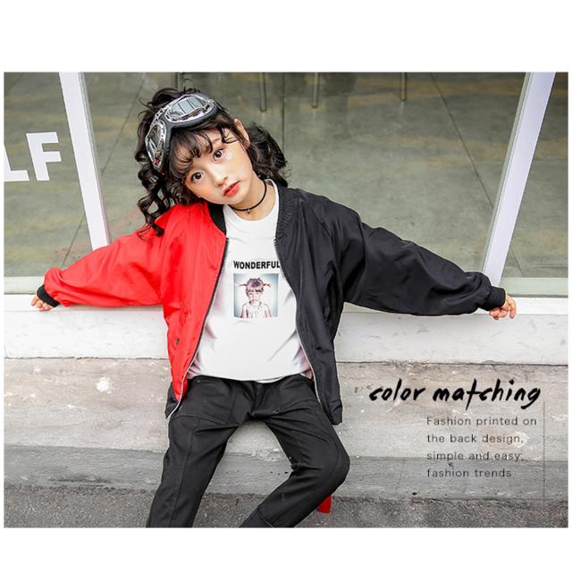 子供 キッズ ダンス 衣装 バイカラー スタジャン