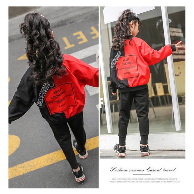 子供 キッズ ダンス 衣装 バイカラー スタジャン