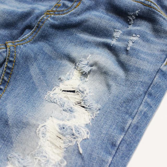 キッズ ダンス デニム ダメージ加工