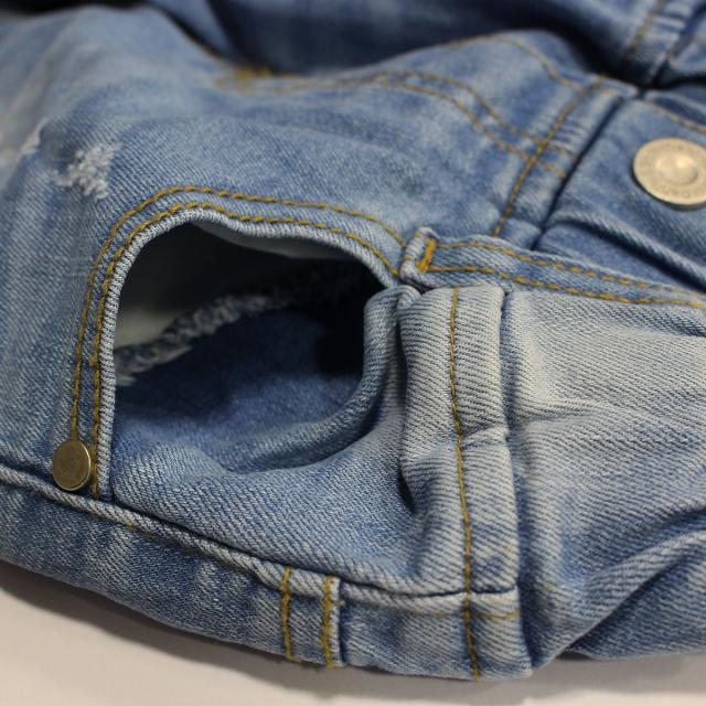 キッズ ダンス デニム ダメージ加工