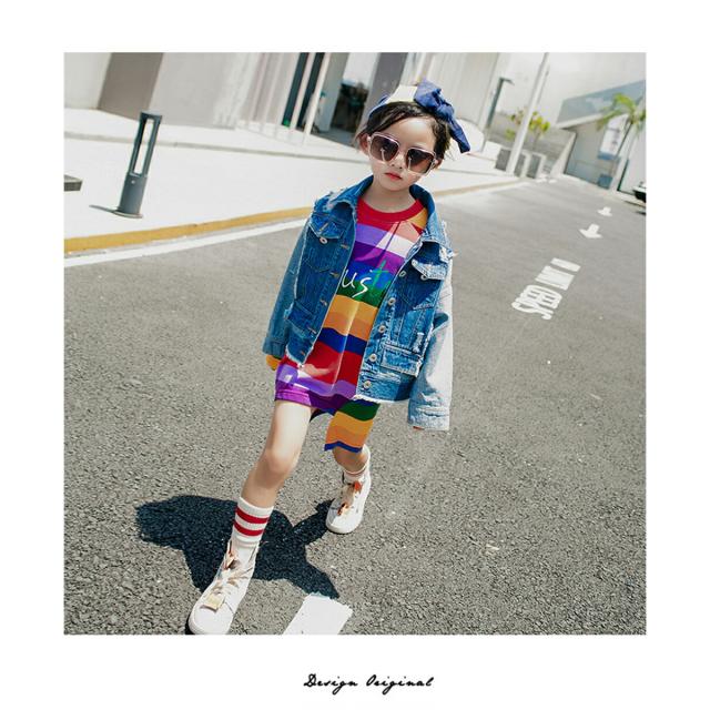 子供  キッズ ダンス 衣装 デニム ジャケット 