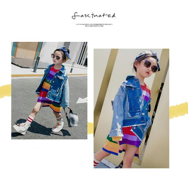 子供  キッズ ダンス 衣装 デニム ジャケット 