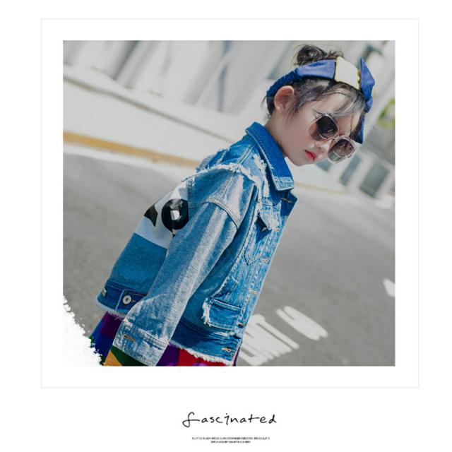 子供  キッズ ダンス 衣装 デニム ジャケット 