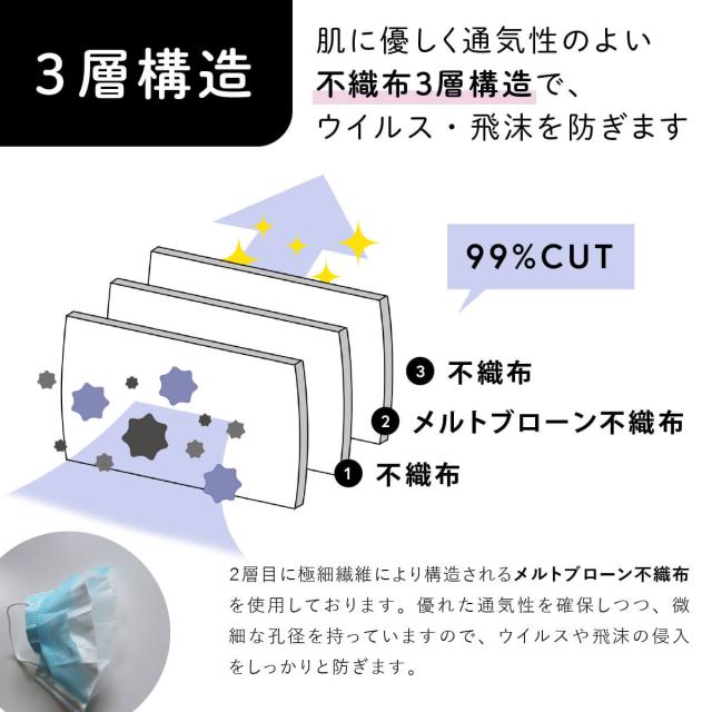 大人 マスク 三層構造について