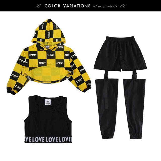 キッズ ダンス 衣装  セットアップ 