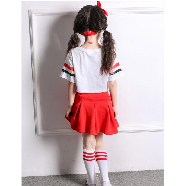 子供 ダンス 衣装 チアガール 薄手