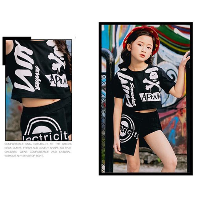 キッズ ダンス 衣装 へそ出し セットアップ