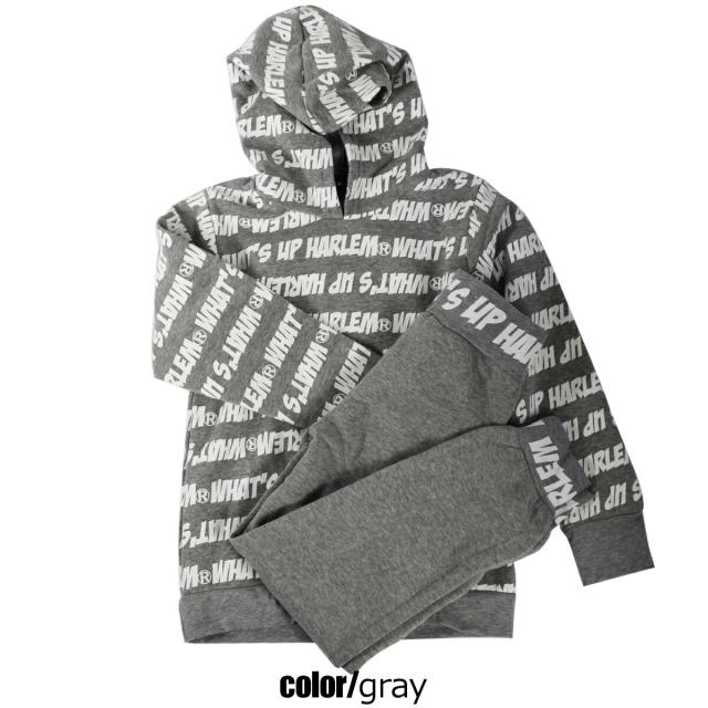 子供 SHISKY ロゴ総柄 セットアップ