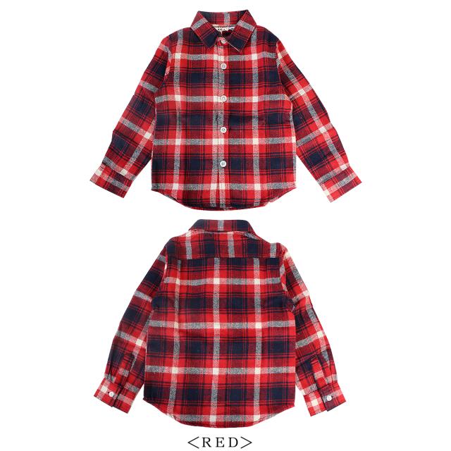 子供 ダンス 長袖 チェックシャツ