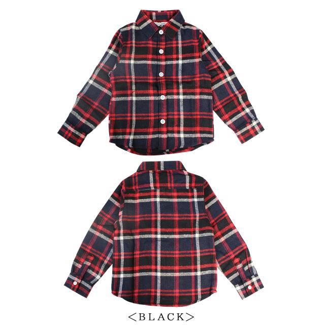 子供 ダンス 長袖 チェックシャツ