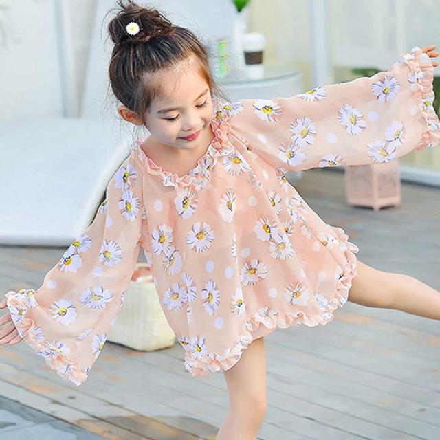 キッズ 水着 セパレート フリル 女の子