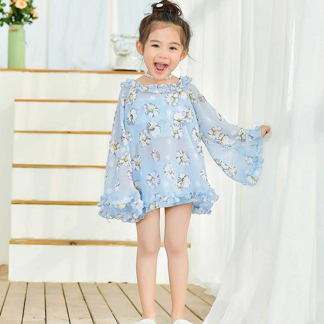 キッズ 水着 セパレート フリル 女の子