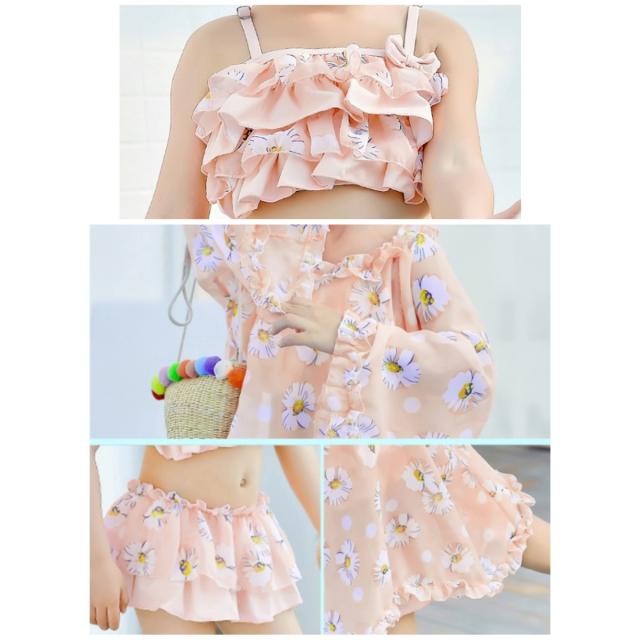 キッズ 水着 セパレート フリル 女の子