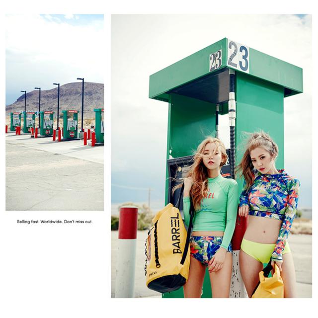 子供 女の子 水着 ビキニ 花柄 ボタニカル柄