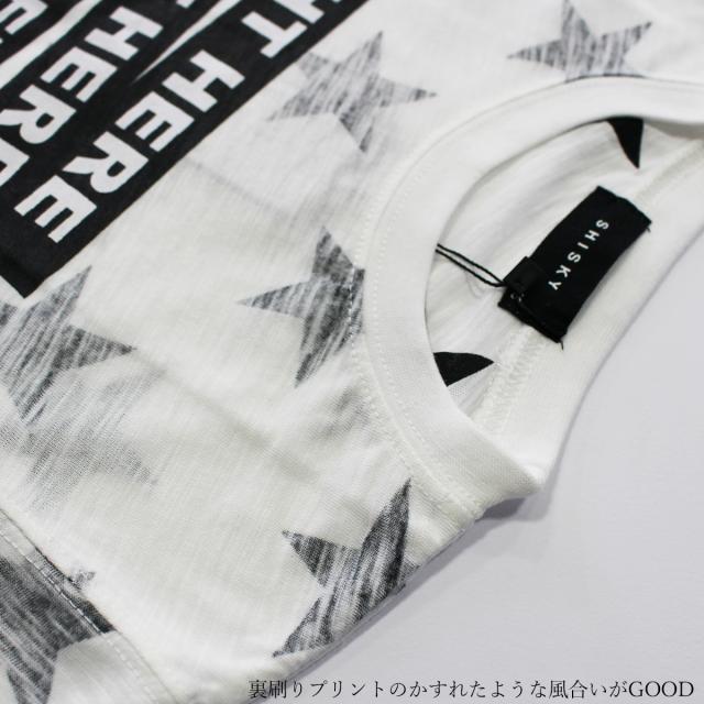 子供 SHISKY 星 総柄 Ｔシャツ