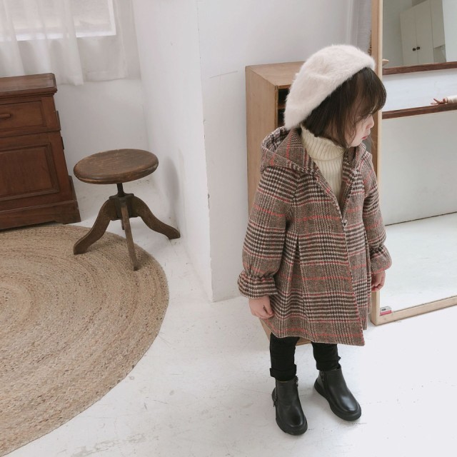 チェック柄 コート 子供服 コート 女の子 子供服 女の子 アウター