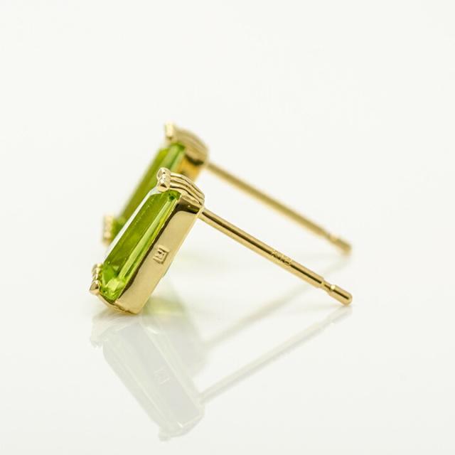 最安値通販 スタッドピアス ペリドット テーパーバゲット ゴールド K18 8月誕生石 プレゼント レディース 18K 18金の通販はau PAY マーケット - umu|商品ロットナンバー:509610563 通販超激安