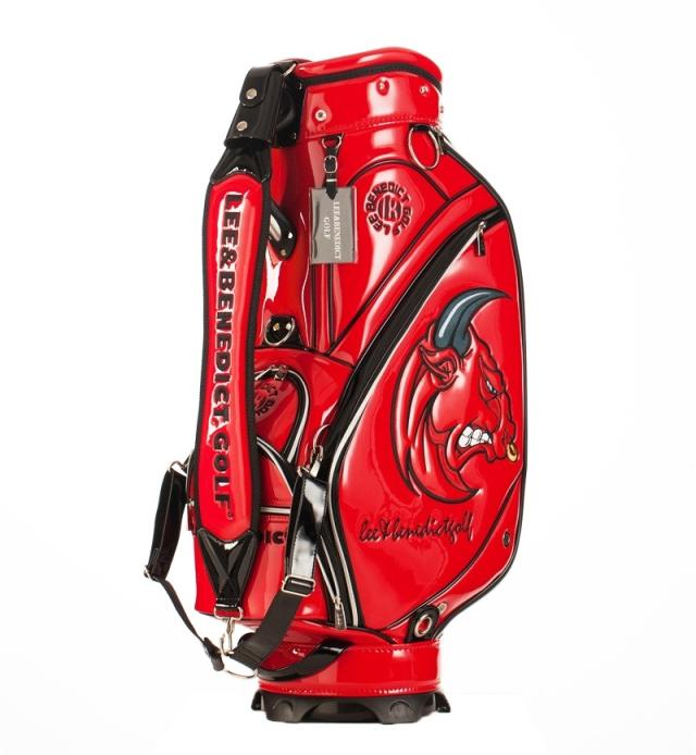 レディース向け LEE BENEDICT GOLF キャディバッグ ホワイト Lee Benedict Golf キャディバッグ L&B ゴルフバック キャディー
